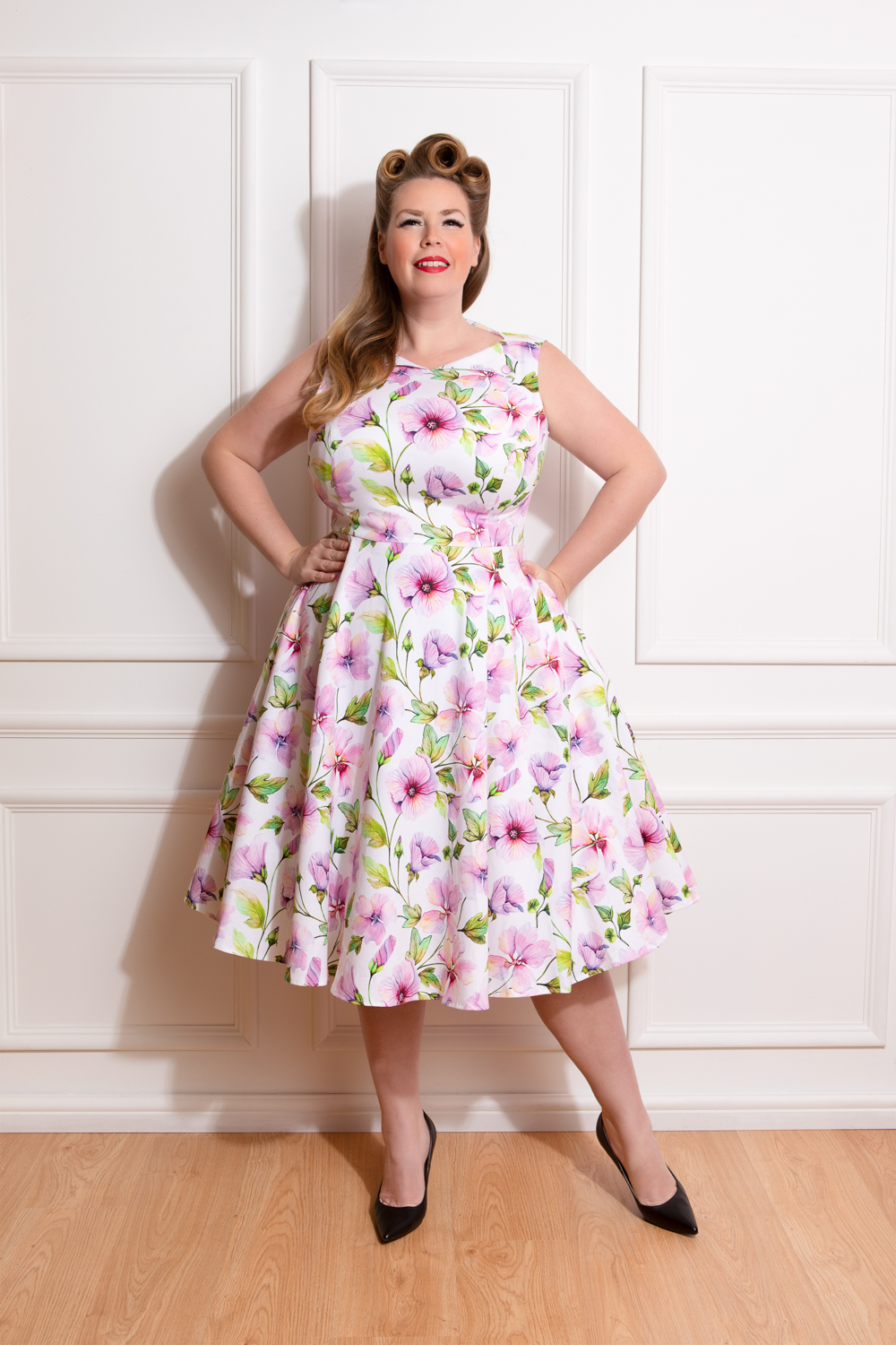 Luisa Tropical Swing Dress in Plus Size